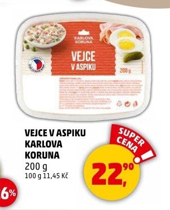 Vejce v aspiku Karlova Koruna