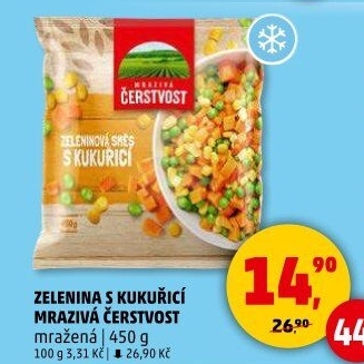 Zeleninová směs s kukuřicí mražená Mrazivá Čerstvost