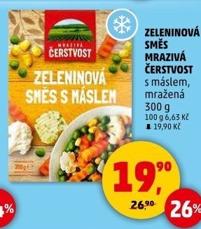 Zeleninová směs s máslem mražená Mrazivá Čerstvost
