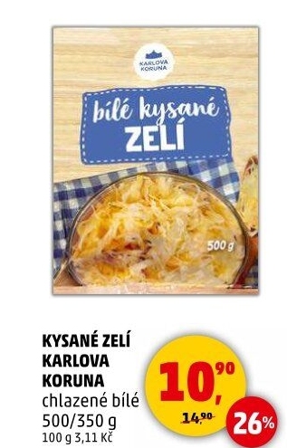 Zelí bílé kysané Karlova Koruna