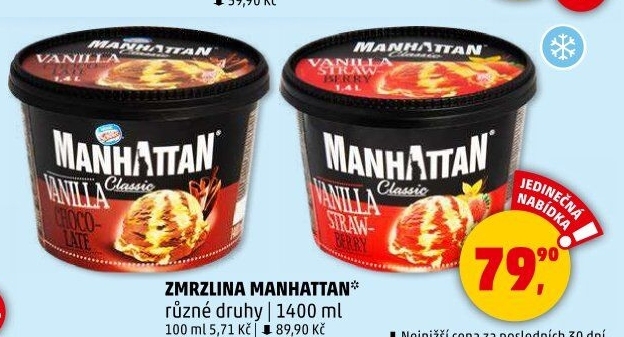 Zmrzlina v kelímku Manhattan Nestlé