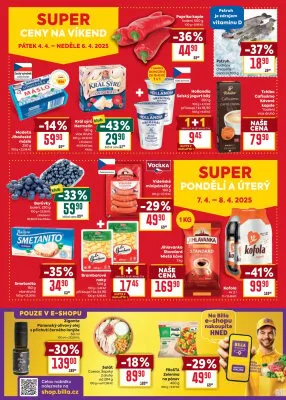 akční leták BILLA 2.4.2025-8.4.2025