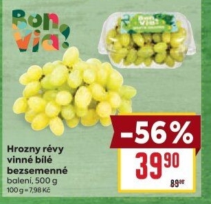 Hrozny bílé bezsemenné Billa Bonvia