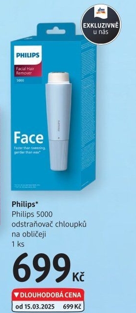 Odstraňovač chloupků na obličeji Philips 5000