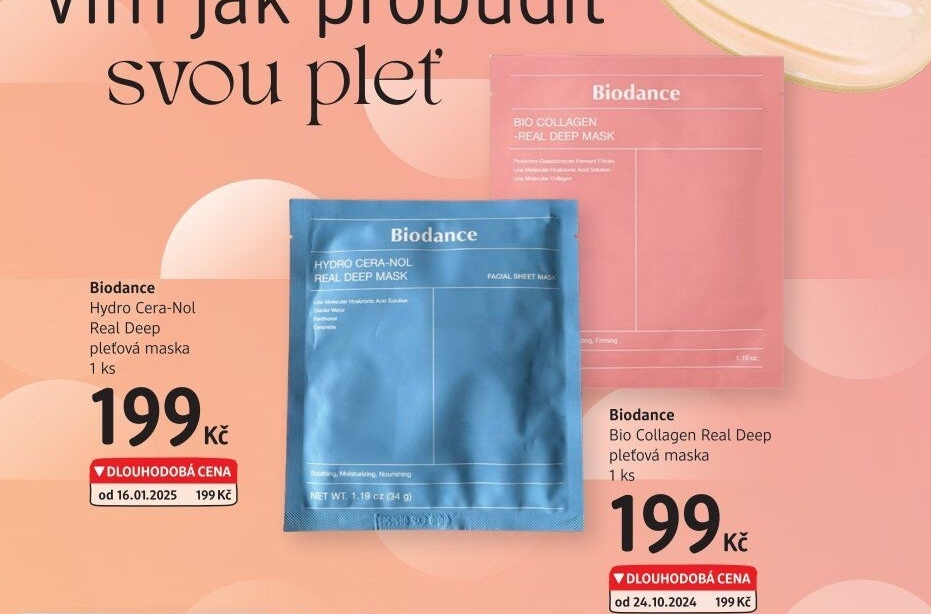 Pleťová maska Biodance