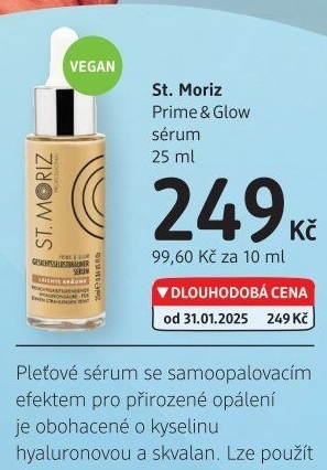 Pleťové samoopalovací sérum Prime &