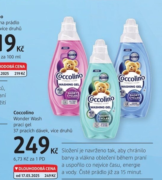 Prací gel Coccolino