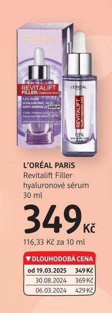 Sérum pleťové proti vráskám Revitalift Filler L'
