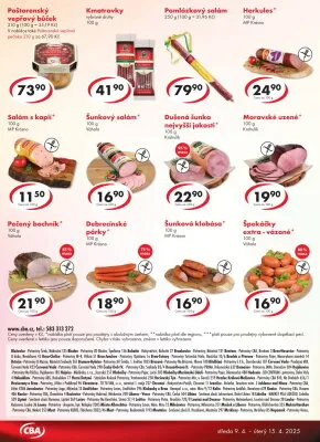 akční leták CBA 9.4.2025-15.4.2025
