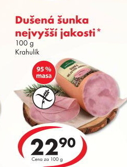 Dušená šunka nejvyšší jakosti Krahulík