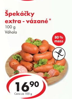 Špekáčky extra vázané Váhala