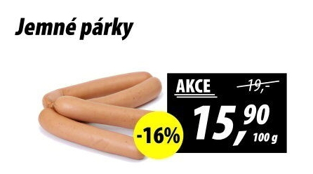 Párky jemné