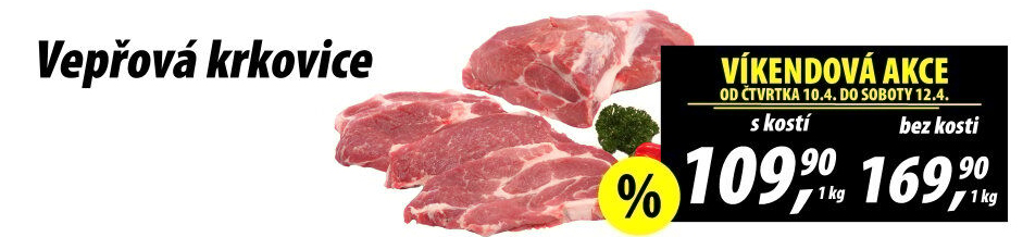 Vepřová krkovice s kostí