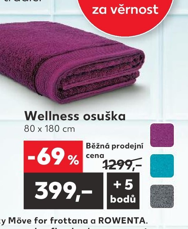 Wellness osuška 80 x 180 cm