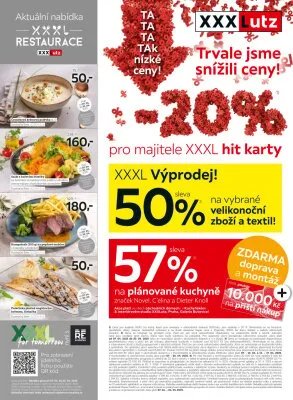 akční leták XXXLutz 7.4.2025-20.4.2025