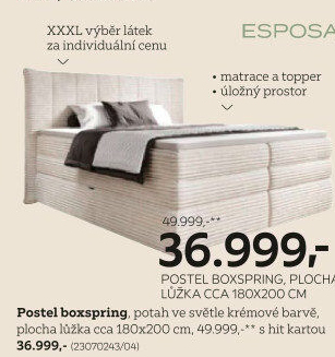 POSTEL BOXSPRING