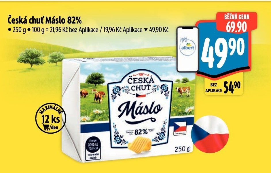 Česká chuť Máslo 82%