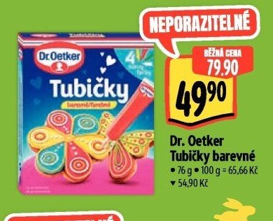 Dr. Oetker Tubičky barevné