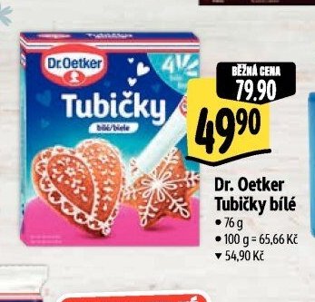 Dr. Oetker Tubičky bílé