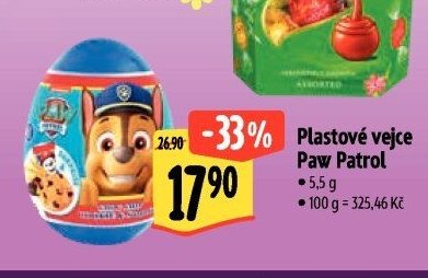 Plastové vejce Paw Patrol