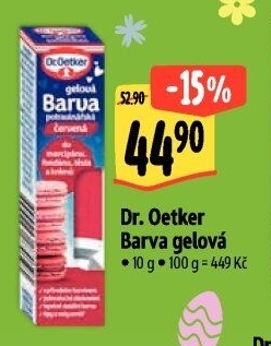 Barva potravinářská gelová Dr. Oetker