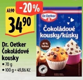 Kousky čokoládové Dr. Oetker