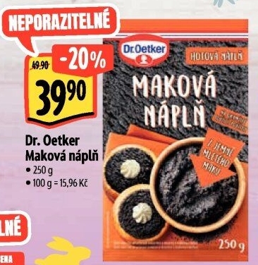 Náplň Dr. Oetker