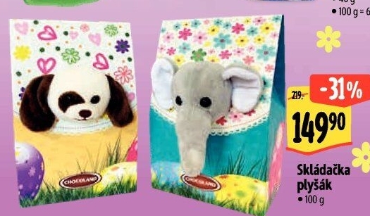 Sladkosti s plyšákem Chocoland