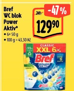 WC blok tuhý Power Aktiv Bref