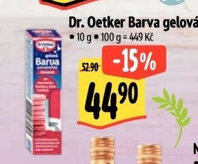 Barva potravinářská gelová Dr. Oetker