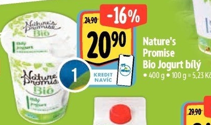 Bílý jogurt Bio Nature'