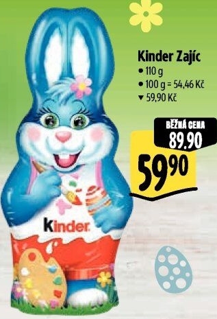 Čokoládový zajíc Kinder