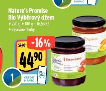 Džem výběrový bio Nature'