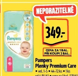 Pleny dětské Pampers Premium Care