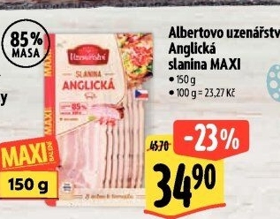 Anglická slanina Albertovo uzenářství