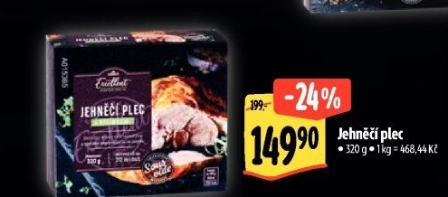 Jehněčí plec Sous vide Albert Excellent