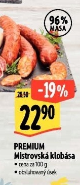 Klobása mistrovská Premium