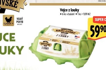 Královské vejce z louky Albert