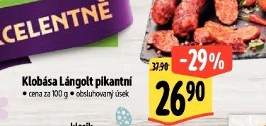 Pikantní klobása Lángolt