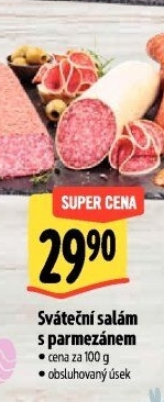 Salám sváteční s parmezánem