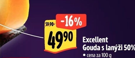 Sýr Gouda s lanýži 50 % Albert Excellent