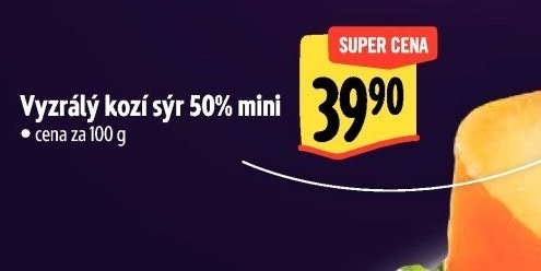 Sýr kozí vyzrálý 50% Albert Excellent