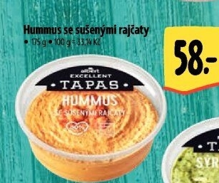 Tapas Hummus se sušenými rajčaty Albert Excellent