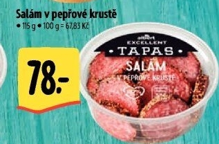 Tapas Salám v pepřové krustě Albert Excellent