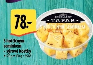 Tapas sýrové kostky s hořčičným semínkem Albert Excellent