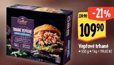 Vepřové trhané maso Sous vide Albert Excellent