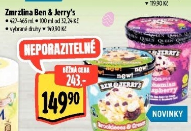 Zmrzlina v kelímku Ben&amp