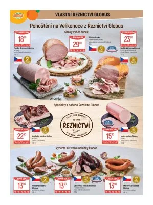 akční leták Globus 9.4.2025-15.4.2025