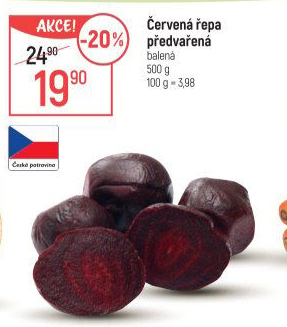 Červená řepa předvařená