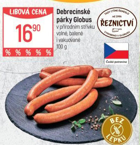 Párky debrecínské Globus